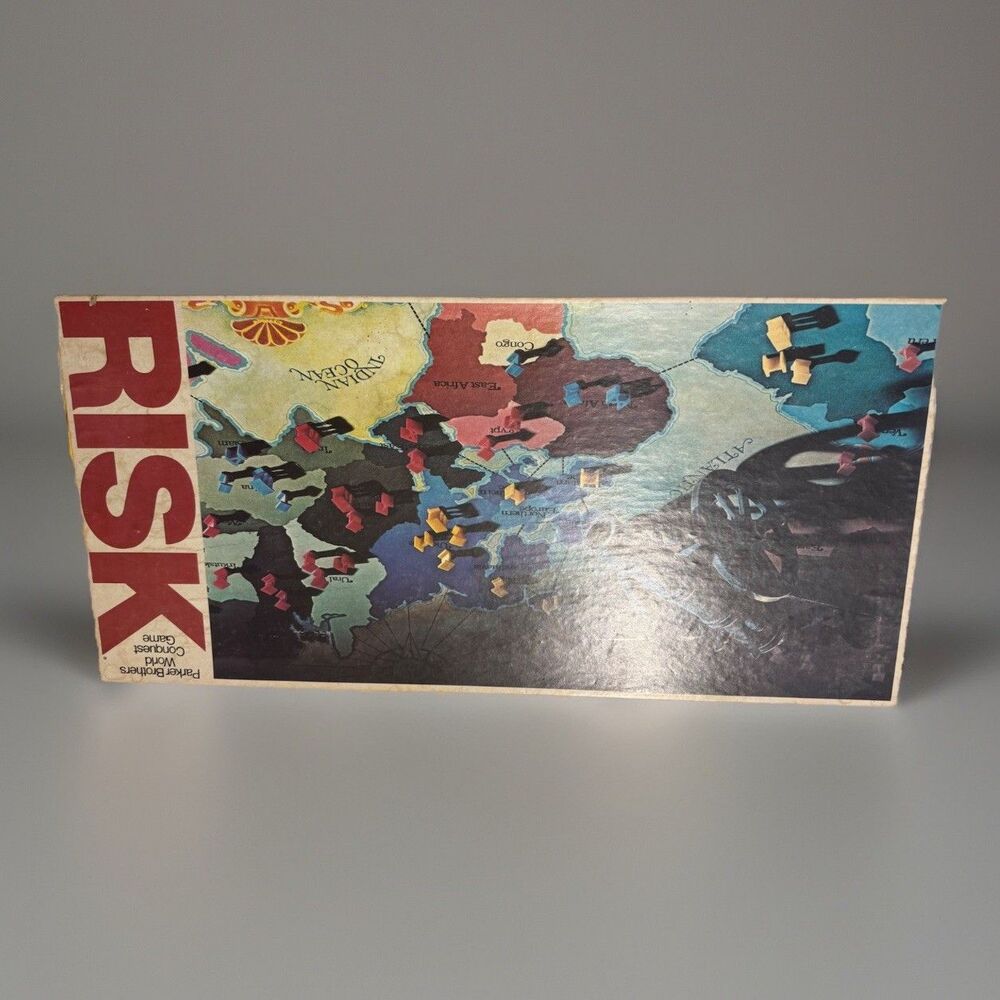 Vintage 1975 Parker Brothers Risk Board Game Complete World Conquest Strategy